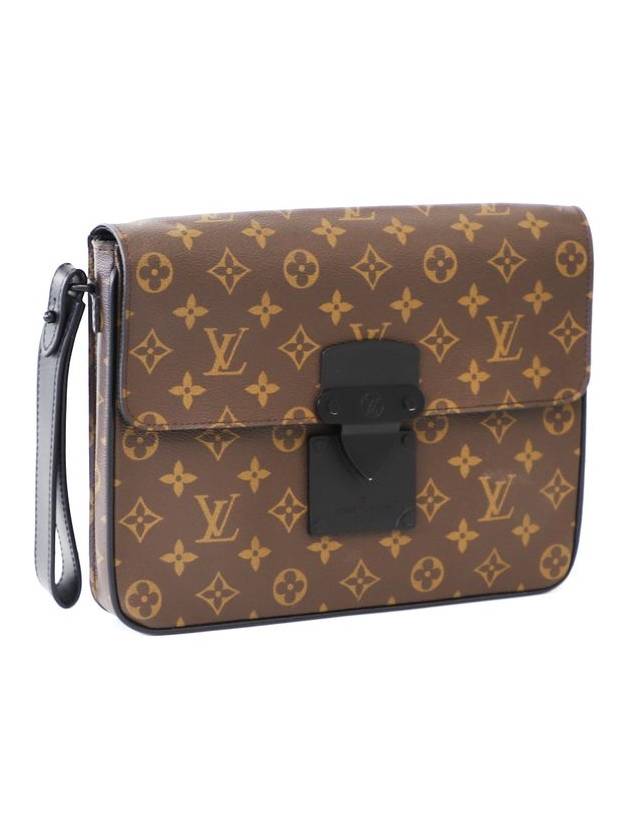 Louis Vuitton M80560 Monogram Macassar S Lock A4 Pouch - LOUIS VUITTON - BALAAN 1