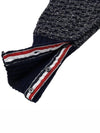 4 Bar Stripe Melange Effect Wool Knit Top Navy - THOM BROWNE - BALAAN 6