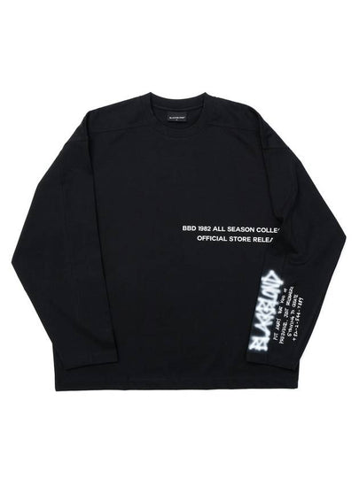 1982 No Sympathy Long Sleeve T-Shirt Black - BLACKBLOND - BALAAN 2