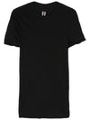 Short Sleeve LIDO Double SS TShirt Black RU01D3256 UC 09 - RICK OWENS - BALAAN 1