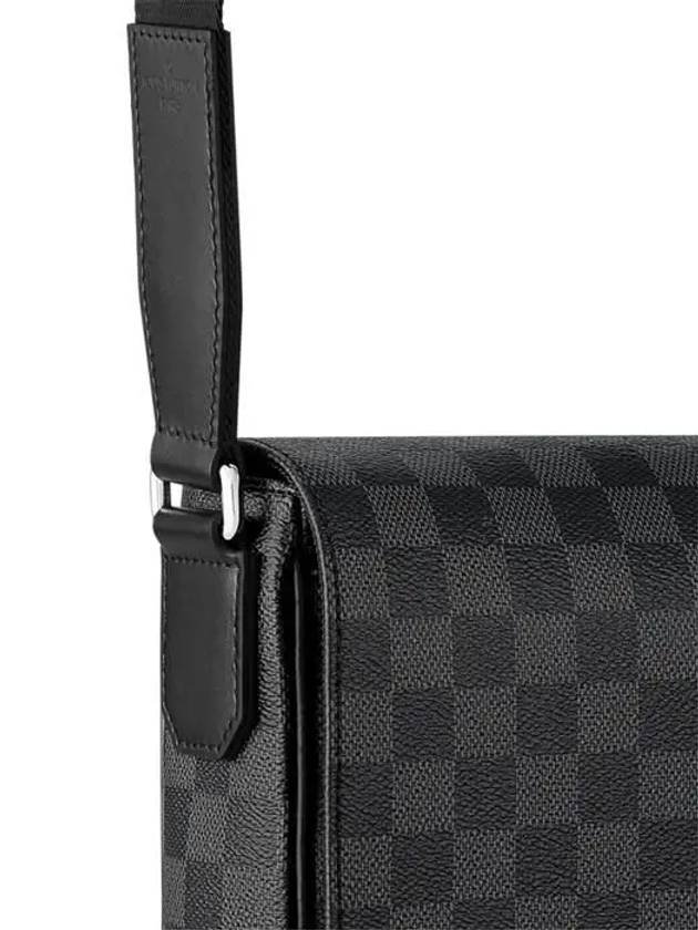 District PM Damier Graphite Coated Canvas Messenger Bag Black - LOUIS VUITTON - BALAAN 6