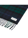 Iconic Tartan KU0317 BLACK WATCH Cashmere Muffler Scarf - JOHNSTONS OF ELGIN - BALAAN 5