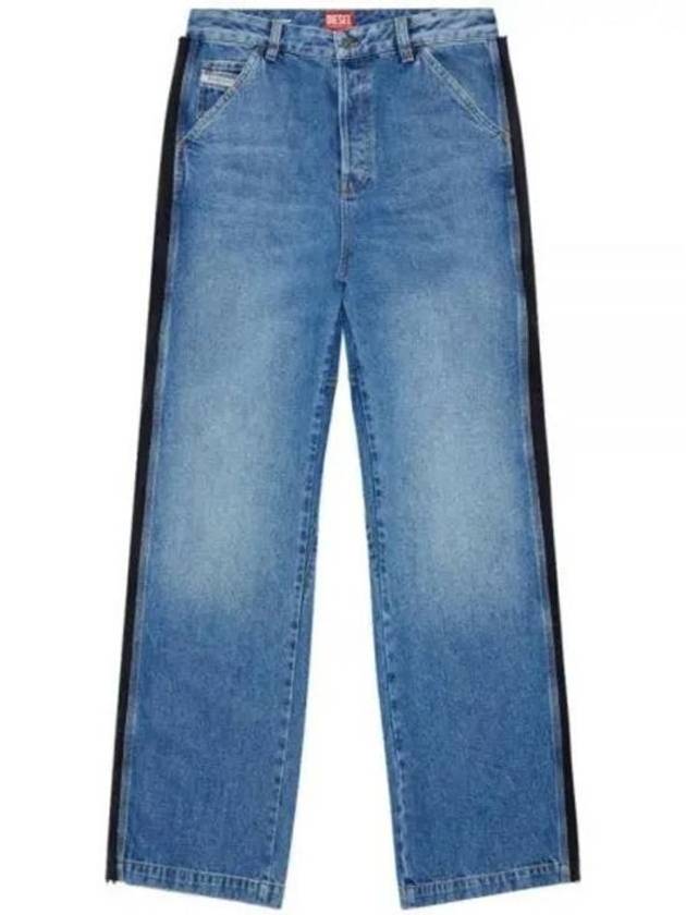 D-Livery Mid-Rise Straight Leg Jeans Blue - DIESEL - BALAAN 2