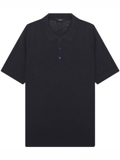 Bronn Cotton Short Sleeve Polo Shirt Navy - THEORY - BALAAN 2