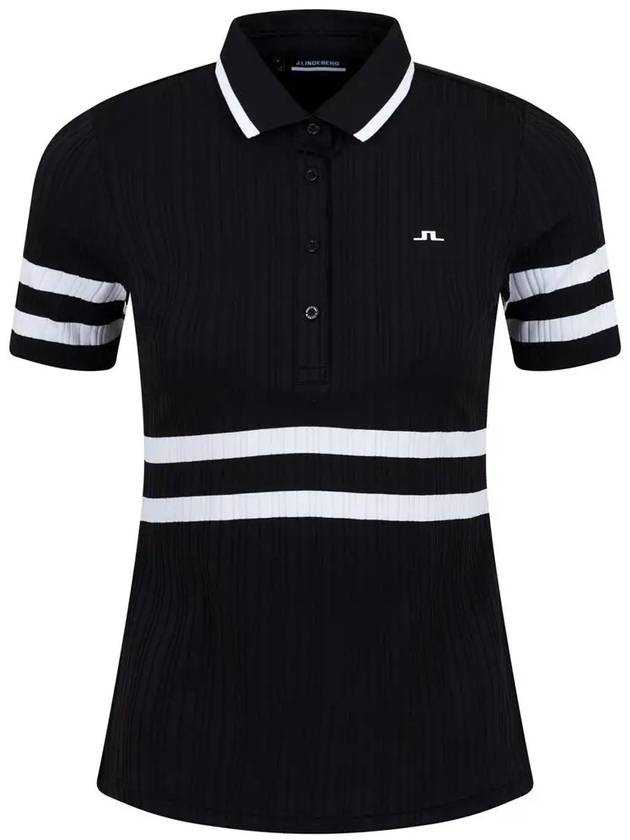 Women's Moira Polo Shirt Black - J.LINDEBERG - BALAAN 3