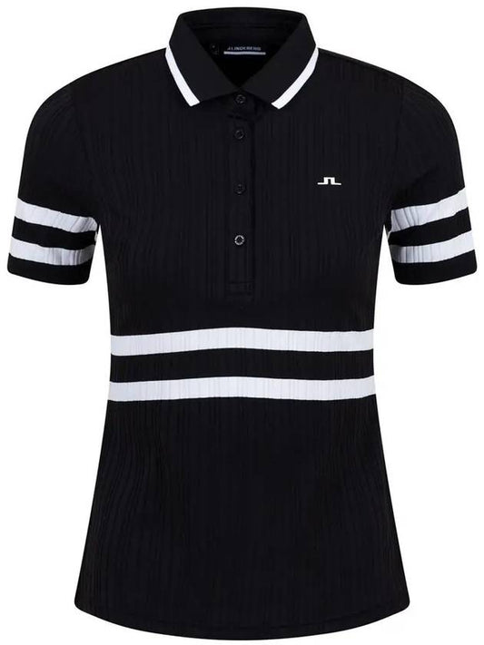 Women's Moira Polo Shirt Black - J.LINDEBERG - BALAAN 2