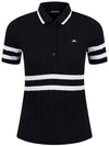 Women's Moira Polo Shirt Black - J.LINDEBERG - BALAAN 3