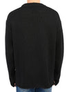 Crew Neck Wool Knit Top Black - TEN C - BALAAN 5