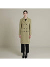 RS9seoul Cashmere 10 Wool 90 Double Coat Latte Green - RS9SEOUL - BALAAN 1