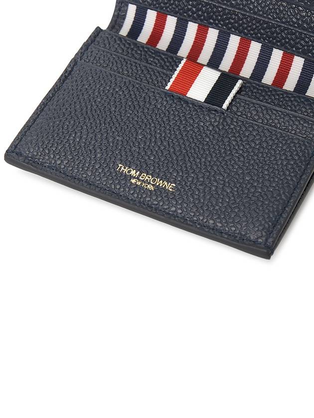 Double Card Wallet Navy - THOM BROWNE - BALAAN 6