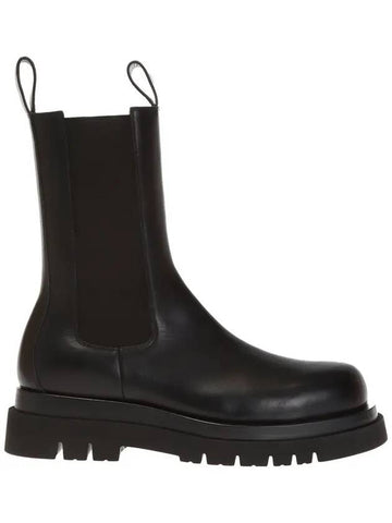 Lug Ankle Chelsea Boots Black - BOTTEGA VENETA - BALAAN 1