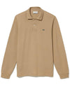 Classic Long Sleeve Polo Shirt Beige - LACOSTE - BALAAN 1