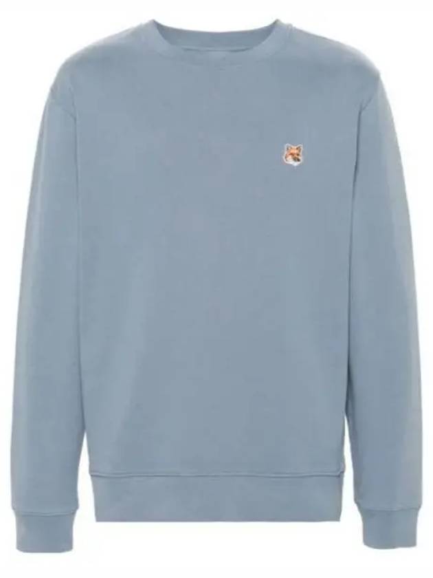 Fox Head Patch Regular Sweatshirt Blue - MAISON KITSUNE - BALAAN 2