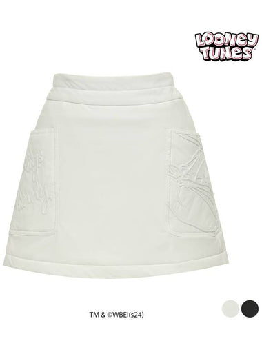 Women s Bugs Bunny Embossed Artwork Padded Skirt Culottes SN7LCR016 - SPARKS - BALAAN 1