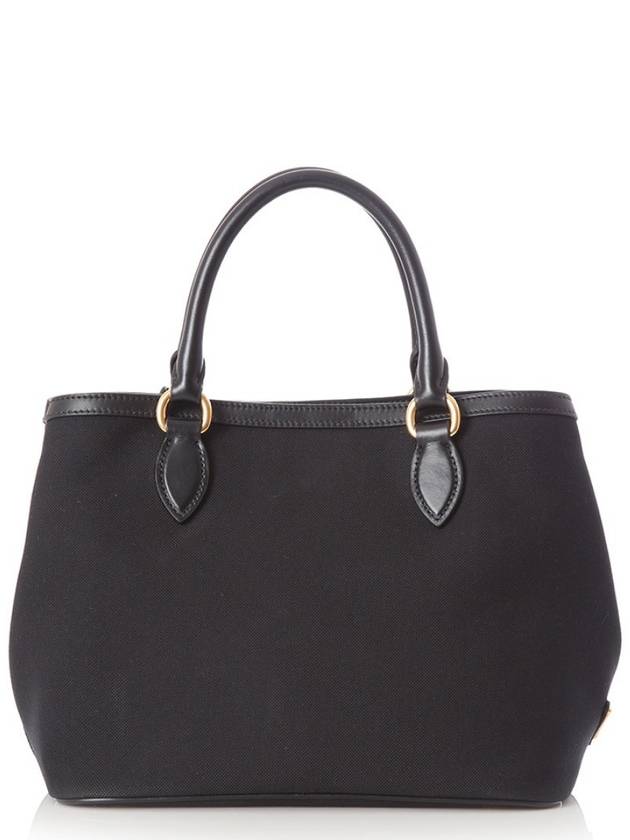 Classic logo jacquard tote bag black 1BA172 - PRADA - BALAAN 3