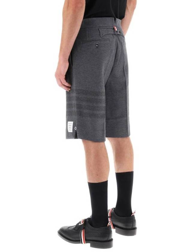 4 Bar Stripe Shorts Grey - THOM BROWNE - BALAAN 4