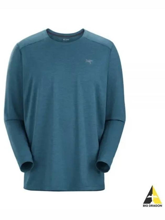 Men's Cormac Crew Neck Long Sleeve T-Shirt Blue - ARC'TERYX - BALAAN 2