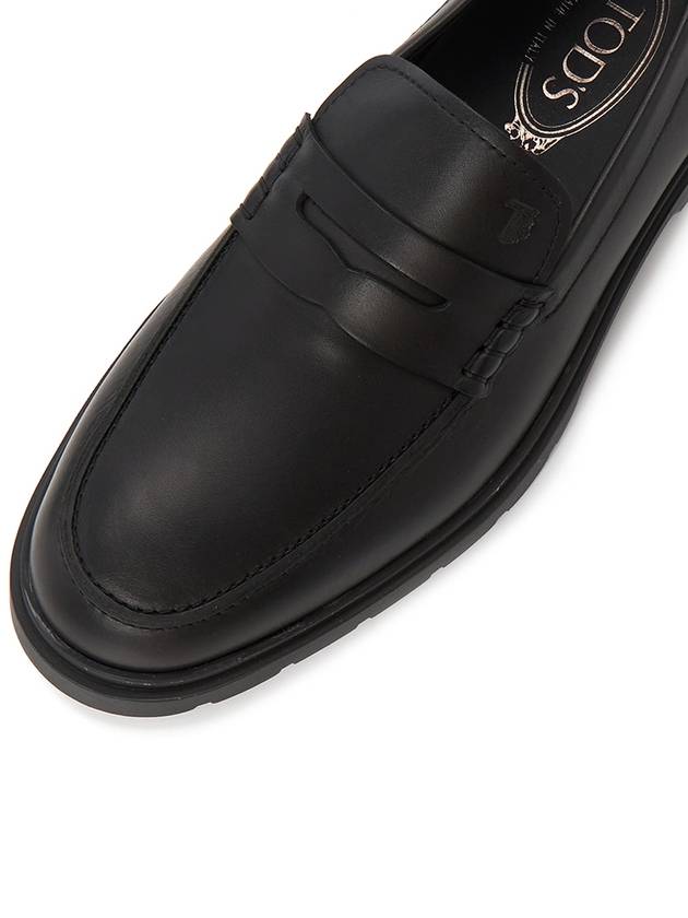 Men's Leather Penny Loafers Black - TOD'S - BALAAN 8