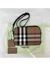 Checked Leather Camera Cross Bag Brown - BURBERRY - BALAAN 4