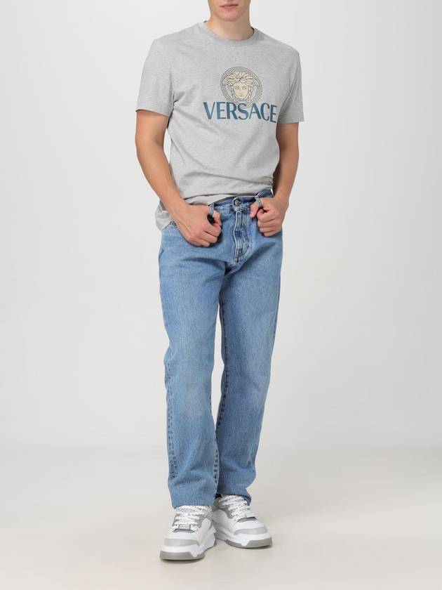 T-shirt Medusa Versace in cotone con stampa logo - VERSACE - BALAAN 2