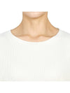 Women's Show Organic Cotton Long Sleeve T-Shirt Offwhite - BASERANGE - BALAAN 9