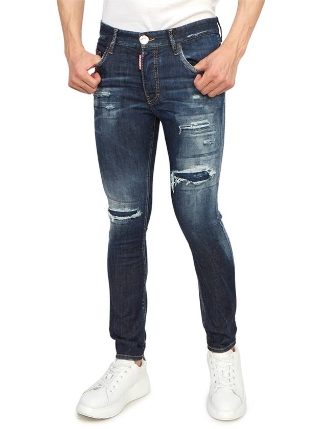 Distressed Tapered Jeans Blue - DSQUARED2 - BALAAN 5