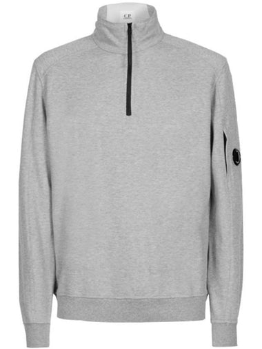 Lens Wappen Half Zip Sweatshirt Grey - CP COMPANY - BALAAN 1