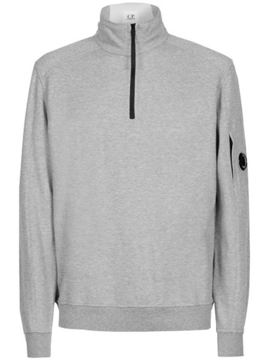 Lens Wappen Half Zip Sweatshirt Grey - CP COMPANY - BALAAN 1