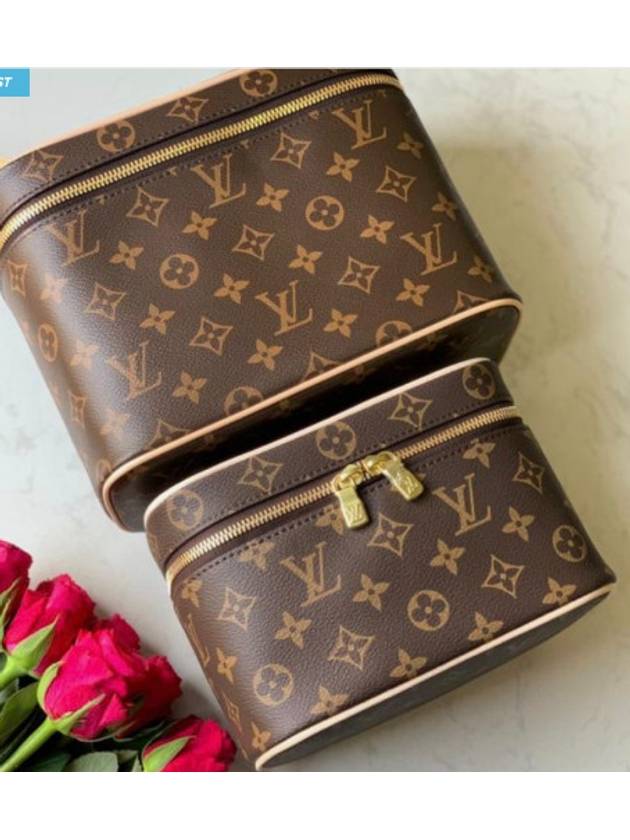 Nice BB Monogram Canvas Pouch Bag Brown - LOUIS VUITTON - BALAAN 5