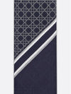 Striped Cannage Silk Tie Navy - DIOR - BALAAN 6