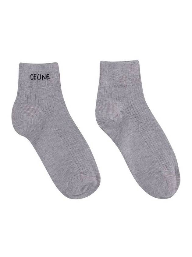 cotton socks gray - CELINE - BALAAN.