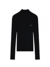 Bold Fox Head Patch Turtleneck Black - MAISON KITSUNE - BALAAN 2