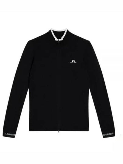 Almaida Full Zip Knit Top Black - J.LINDEBERG - BALAAN 2