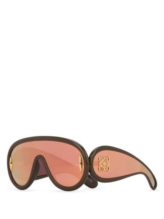 Women Wave Mask Sunglasses LW40108I 96C BPG - LOEWE - BALAAN 1