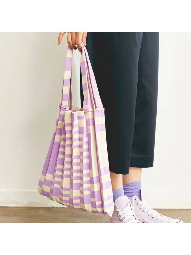 Shoulder bag grid purple - PLEATSMAMA - BALAAN 2