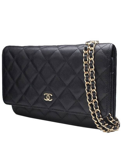 WOC Dark Navy Caviar Silver Mini Cross 29th Unit - CHANEL - BALAAN 2