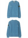 Wappen Patch Sweatshirt Blue - STONE ISLAND - BALAAN 5