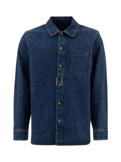 Vittorio Brode Long Sleeve Shirt Blue - A.P.C. - BALAAN 2