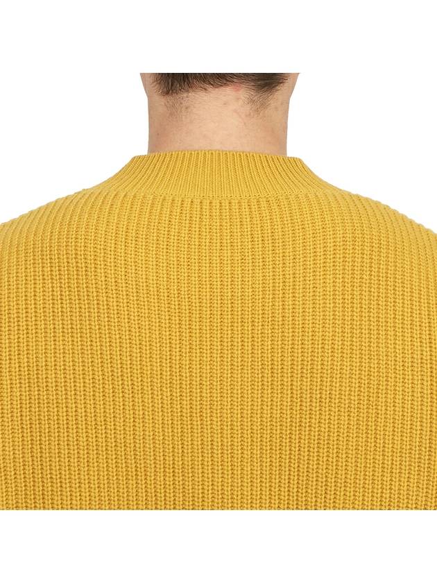 Logo Patch Wool Knit Top Yellow - MONCLER - BALAAN 8