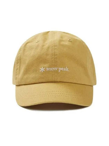 Cland Short Brim Ball Cap S24FUDBC31 Mustard - SNOW PEAK - BALAAN 1