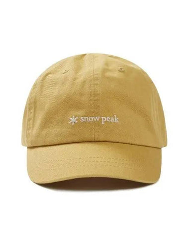 Cland Short Brim Ball Cap S24FUDBC31 Mustard - SNOW PEAK - BALAAN 1