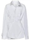 Poplin Drape Shirt White - MAISON MARGIELA - BALAAN 1