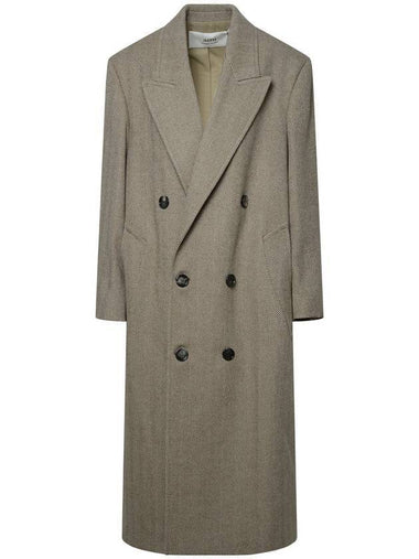 23 fw Double-breasted Herringbone Coat FCO317WV0015268 B0270522332 - AMI - BALAAN 1