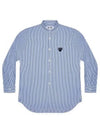 Wappen Stripe Shirt Blue - COMME DES GARCONS - BALAAN 2