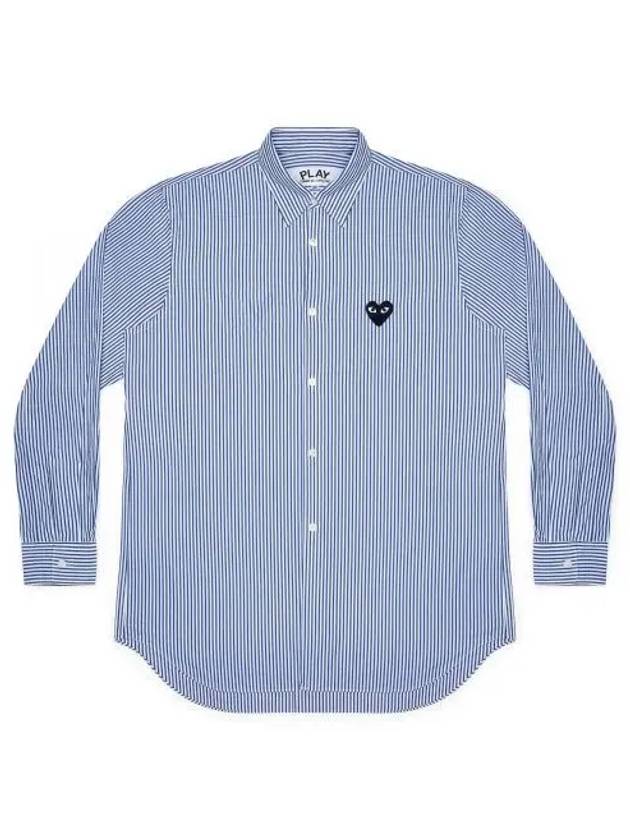 Wappen Stripe Shirt Blue - COMME DES GARCONS - BALAAN 2