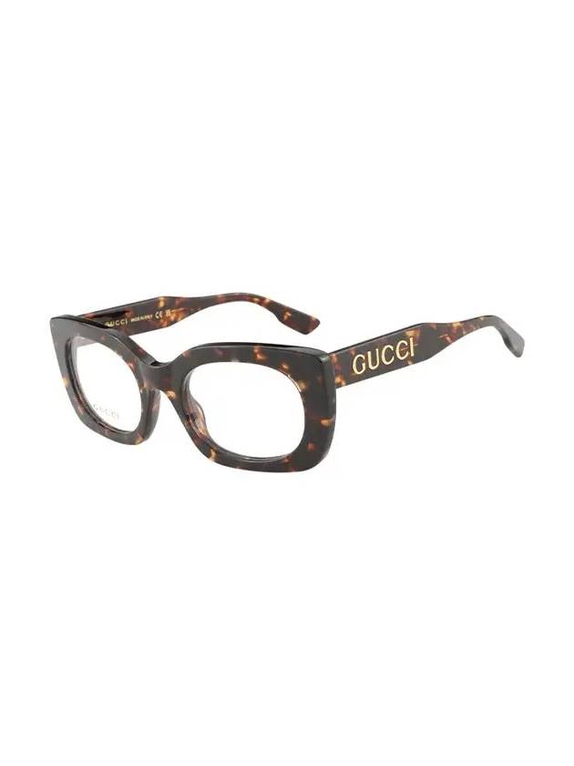 Eyewear Square Acetate Eyeglasses Brown - GUCCI - BALAAN 4