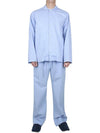 Poplin Long Sleeve Shirt Blue - TEKLA - 6