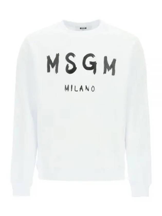 Milano Logo Print Sweatshirt White - MSGM - BALAAN 2