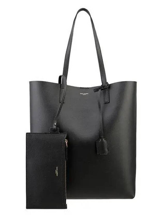 North South Shopping Tote Bag Black - SAINT LAURENT - BALAAN 2