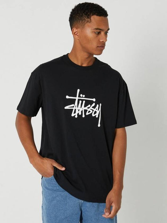 AU Australia Solid Graffiti C T Shirt ST031000 Black MENS M L - STUSSY - BALAAN 1